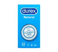 DUREX PRESERVATIVOS NATURAL PLUS 12 UNIDADES