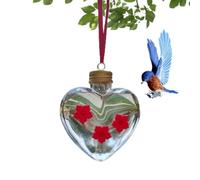 Love Shaped Hangable Hummingbird Water Feeder-Top Fill Bird Feeder, | Love Shaped Hangable Hummingbird Water Feeder-Top Fill Bird Feeder, 3 Feeding Ports