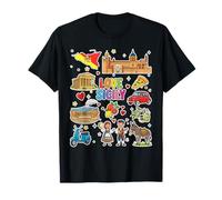 Love Sicily, Mapa, Cultura siciliana, Isla Italiana Lugares de interés Camiseta