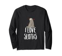 Love Sloths Spirit Animal Sleepy & Relaxed, Hombres, Mujeres, Niños Manga Larga