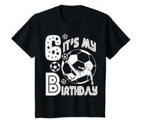 Love Soccer Gran fútbol de 6 años & Es mi cumpleaños Edad Seis Camiseta