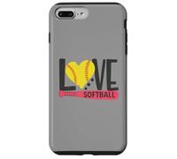 Love Softball Season Hearth Design Orgulloso Jugador Carcasa para iPhone 7 Plus/8 Plus