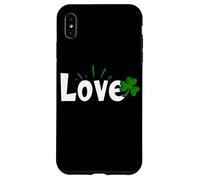 Love St. Patricks Day Irish Lucky Shamrock Camisetas San Valentín Carcasa para iPhone XS MAX