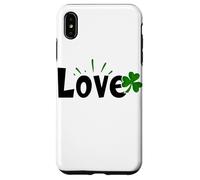 Love St. Patricks Day Irish LUCKY Shamrock Camisetas San Valentín Carcasa para iPhone XS Max