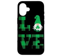 Love St. Patricks Day Irish LUCKY Shamrock Gnomo San Valentín Carcasa para iPhone 16