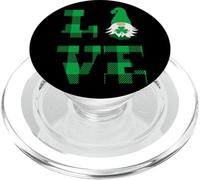 Love St. Patricks Day Irish LUCKY Shamrock Gnomo San Valentín PopSockets PopGrip para MagSafe