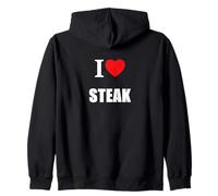 Love Steak BBQ Carnero Granjero Carnicero Día del Padre Sudadera con Capucha