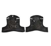 Love Story, Arnés de Malla Ajustable con Bandas Reflectantes, Tejido Transpirable, M/28>44 cm, Color Negro