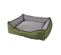 LOVE STORY - Cesta Rectangular (65 x 50 cm), Color Caqui/Gris