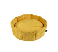 LOVE STORY Cesta Redonda de 48 x 16 cm Boho Cat Mostaza