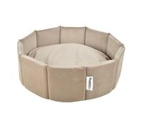 Love Story, Cesta Redonda de Pana de poliéster D48 x 16 cm Crafty Avellana