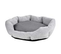 Love Story, Cesta Redonda de poliéster, 45 x 35 x 13 cm, Color Gris