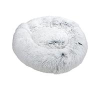 LOVE STORY Cojín Redondo calmante D75 x 24 cm, Fluffy Blanco Chiné
