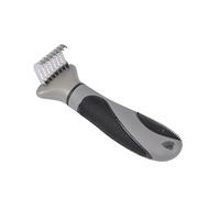 LOVE STORY - Estrea de desenredar con Mango ergonómico, Cuidado Experto, 15,5 cm, Color Gris y Negro