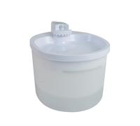 Love Story, Fuente de Agua para Gatos con Detector de Movimiento, 2,5 L, 21,5 x 18,5 x 14 cm, Color Blanco