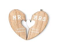 Love Story - Llaveros de boda con diseño de señor y señora en caja de regalo de madera