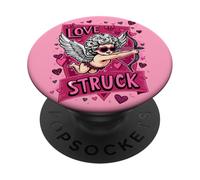 Love Struck - Audaz & Cupido juguetón PopSockets PopGrip Adhesivo