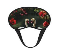 Love Swans - Antifaz opaca para dormir, suave y ajustable para bloquear la luz completa, sueño profundo, viajes y relajación