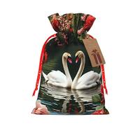 Love Swans - Bolsas de regalo reutilizables con cordón para cumpleaños, bodas, regalos de fiesta y regalos festivos
