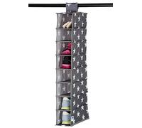 LOVE !T STORE !T Organizador de Zapatos con 8 Compartimentos, Poliéster, Gris, 30x15x100 cm