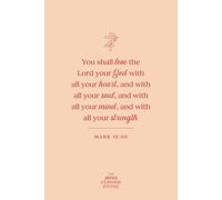 Love the Lord Your God Christian Notebook Featuring Mark 12:30 Bible Verse: Lined Catholic Notebook for Prayerful Reflection and Gratitude (120 pages, 6x9 inches, Light Red Matte Cover)