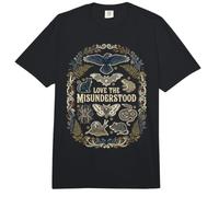 Love The Misunderstood Gothic Raven Bat Cat Sapo Polilla Serpiente Comfort Colors Adult Heavyweight T-Shirt