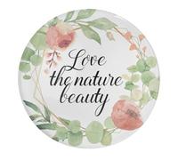 Love The Nature Beauty - Imanes de cristal para nevera, 1 unidad, flores coloridas, flores, para oficina, fotos inspiradoras, decoración del hogar, recuerdo, cumpleaños, boda, aniversario
