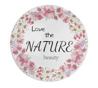 Love The Nature Beauty - Imanes de cristal para nevera, 1 unidad, hermosos imanes para pizarra blanca, decoración de cocina, regalo único para mejor amigo