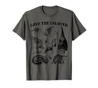 Love The Unloved Cute Animals Biología Vet Funny Axolotl Bat Camiseta