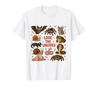 Love The Unloved Cute Wildlife Animals Retro Cartoon Nature Camiseta gráfica económica, Hombre, Blanco, S
