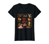 Love The Unloved Cute Wildlife Animals Retro Cartoon Nature Camiseta gráfica económica, Mujer, Negro, S