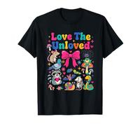 Love The Unloved Kawaii zarigüeya Mapache murciélago Serpiente Lazo Lindo Camiseta