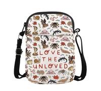 Love The Unloved Weird Animal Inspired Gift Retro Entomology Gift Animal Science Zoologist Crossbody Bag, The Unloved Scb Uk