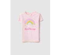 LOVE THERAPY, Camiseta De Niña En Mezcla De Algodón Rosa Ajuste Regular Con Estampado, Niña, Rosa Claro, Talla: 6-7