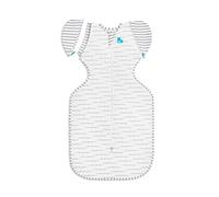 Love To Dream Saco de dormir Onesie, tamaño mediano (6-8,5 kg), tejido ideal para temperaturas moderadas (20-27 °C), diseño patentado de alas extraíbles, White Dreamer