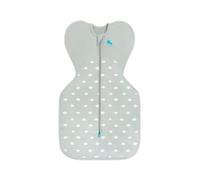 Love To Dream Swaddle Up - Forro polar de algodón elástico 1.5T NB (2.2-3.8 kg) etapa 1, reduce el reflejo de sobresalto, ideal para recién nacidos, sueño cómodo, luna y espalda, oliva claro