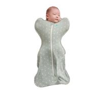 Love To Dream Swaddle Up, Saco de Dormir para bebé, 2.2-3.8 kg, Luna de Oliva, Ajuste cómodo, soporta una Rutina de sueño Saludable, 1.0 TOG, Ideal para temperaturas de 20-24 °C, Dos Cremalleras para