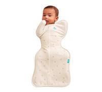 Love To Dream Swaddle Up, saco de envolver para bebé recién nacido, 1,5 tog, forro polar de algodón elástico suave en ramitas de avena, diseño de brazos para un sueño más seguro y mejor, mediano (6