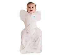 Love To Dream™ Swaddle UP™, talla M (6-8,5 kg) - Conejos nubes | Ajuste perfecto, sueño reparador | 1,0 Tog | Primavera/verano 20-24 °C | Algodón | Cremallera doble sentido