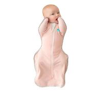 Love To Dream Swaddle Up, tamaño mediano de 6 a 8,5 kg, rosa, ajuste entallado, favorece una rutina de sueño saludable, 1,0 tog - 20-24 °C, algodón lavable a máquina y doble cremallera