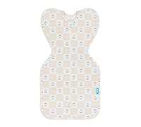 Love To Dream Swaddle UP Turbulette, 1.0 TOG Algodón, abedul Miffy Baldosas, Saco de dormir para recién nacidos, Diseño de brazos levantados para autocalzación, 2,2 - 3,8 kg