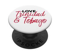 Love Trinidad & Tobago Flag Caribbean West Indian Day tee PopSockets PopGrip Adhesivo