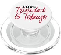 Love Trinidad & Tobago Flag Caribbean West Indian Day tee PopSockets PopGrip para MagSafe