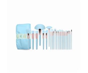 Love U Back - Juego de brochas de maquillaje de 24 piezas | C.LUX Cosmetics | Cerdas ultrasuaves y libres de crueldad animal | Juego completo de cara y ojos | Incluye estuche de viaje