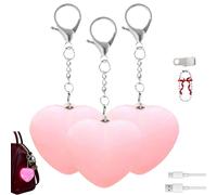 Love Wallet Tote Bag Touch Sensing Light, Heart-Shaped Purse Lights for Inside Purse, Automatic Sensor Rechargeable Gifts for Her (E * 3)