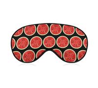 Love Watermelon Sleep Mask Night Cover Eye para mujeres y hombres BlockLight para avión, viaje, siesta, correa ajustable