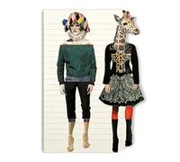 Love Who You Want Die-Cut Softbound Notebook: Harlequin & Giraffe