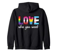 Love Who You Want Gay Pride LGBT You Love Who You Love LGBTQ Sudadera con Capucha