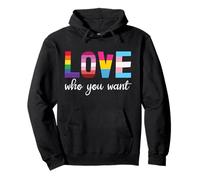 Love Who You Want Gay Pride LGBT You Love Who You Love LGBTQ Sudadera con Capucha