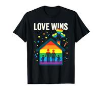 Love Wins Cotización Rainbow Equality LGBTQ All Camiseta